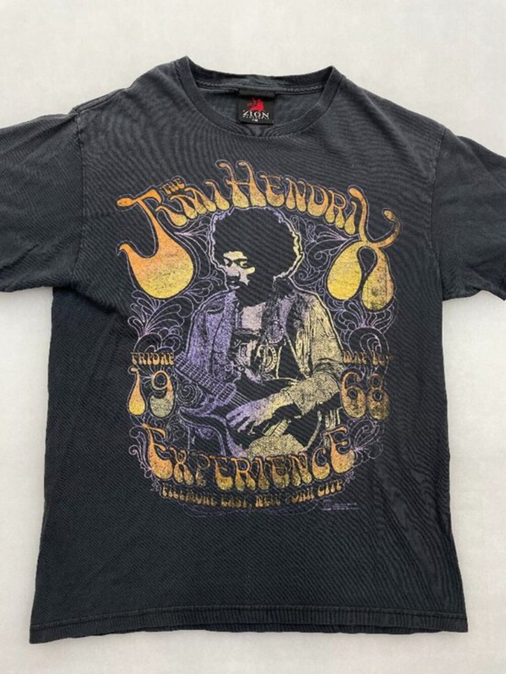Jimi Hendrix Experience Tee Fillmore East 1968 T-Shirt Zion Rootswear Men’s M